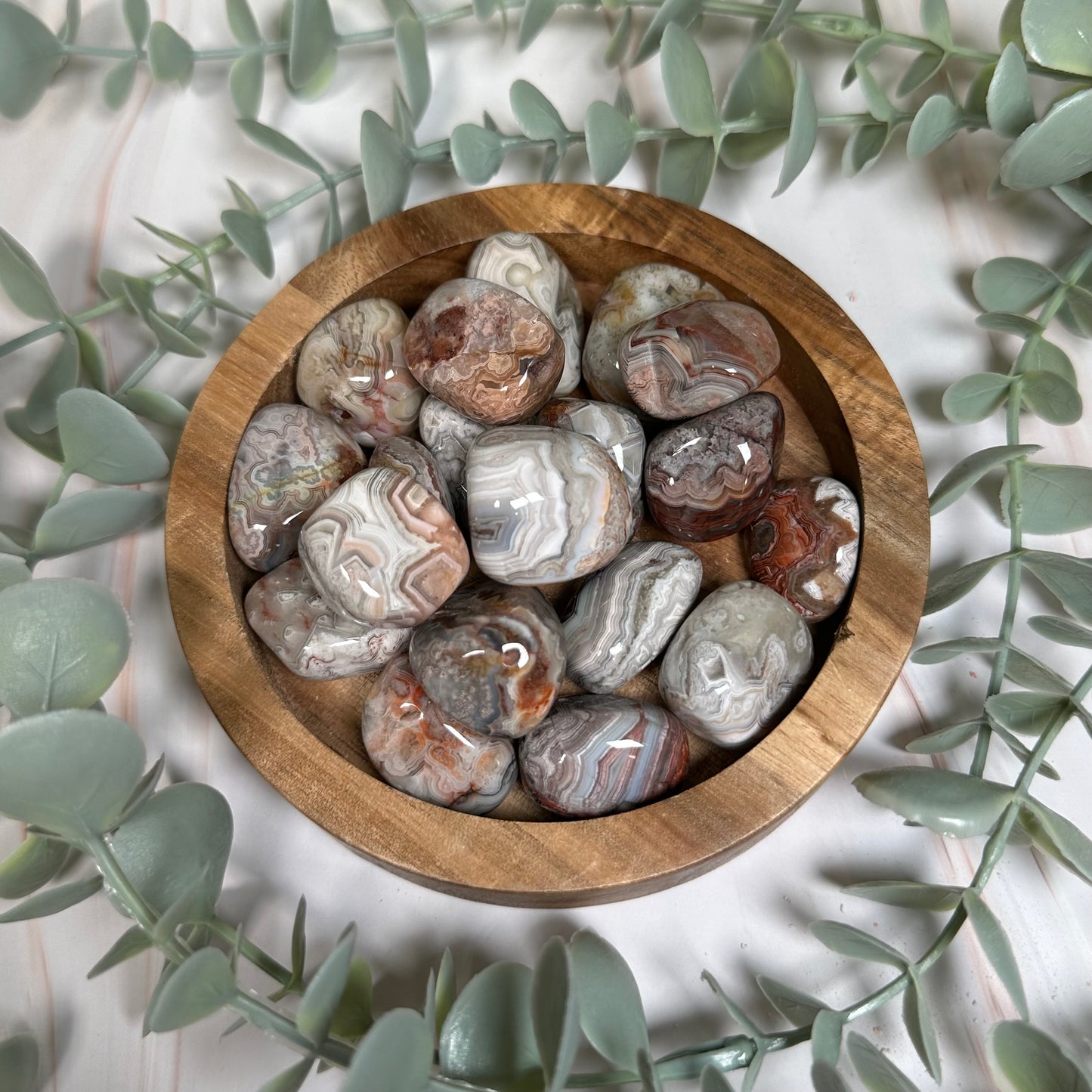 Crazy lace agate tumble