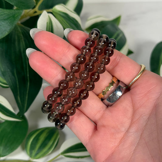 Smokey quartz bracelet 7mm