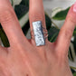 Size 7 dendritic opal ring