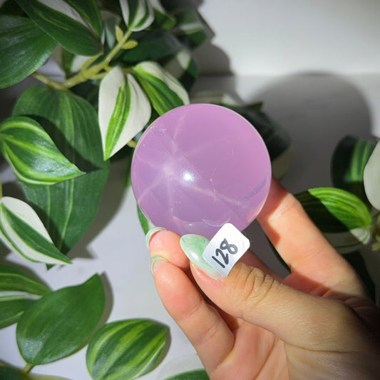 Star rose quartz sphere 128