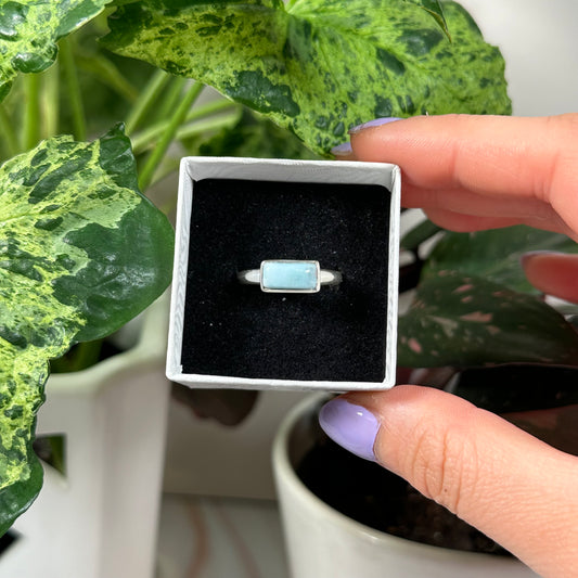 Size 9 larimar bar ring