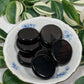 Midnight obsidian flatstone