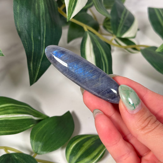 Blue labradorite hair clip A (clamp style)