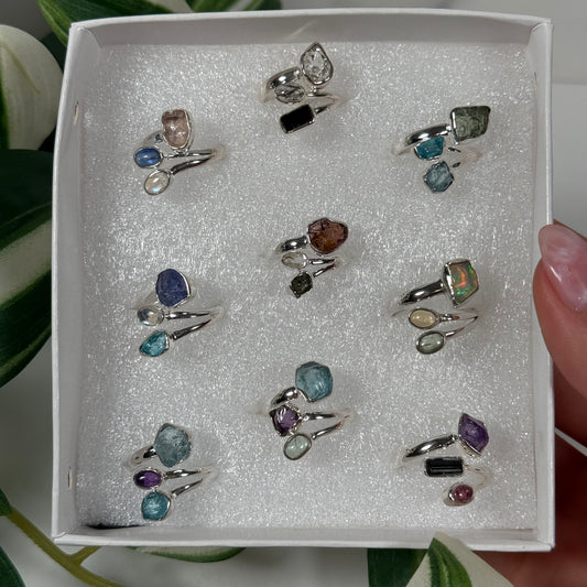 Combination rings (Sizes 5, 6, 7, 8, 9)