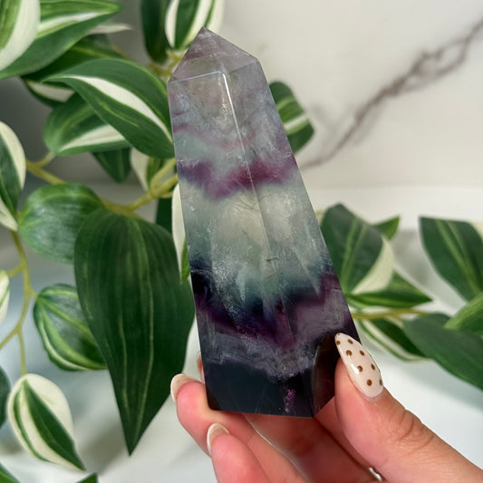 Fluorite obelisk 42