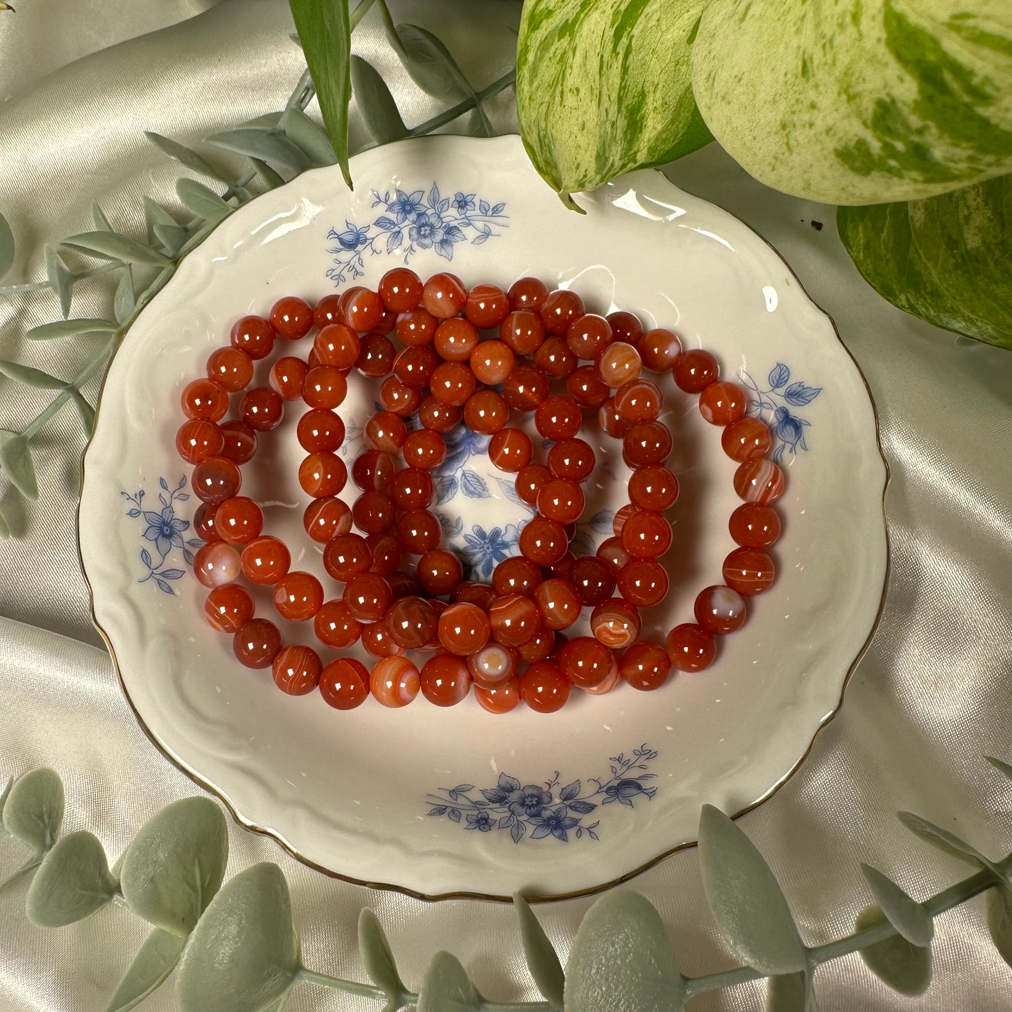 Carnelian bracelet 8mm