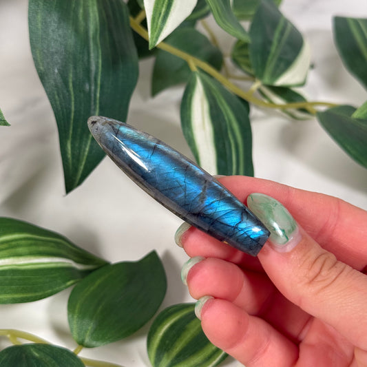 Blue labradorite hair clip C (clamp style) *odd shaped