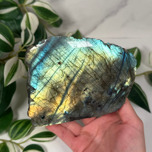 Labradorite partially polished freeform 60