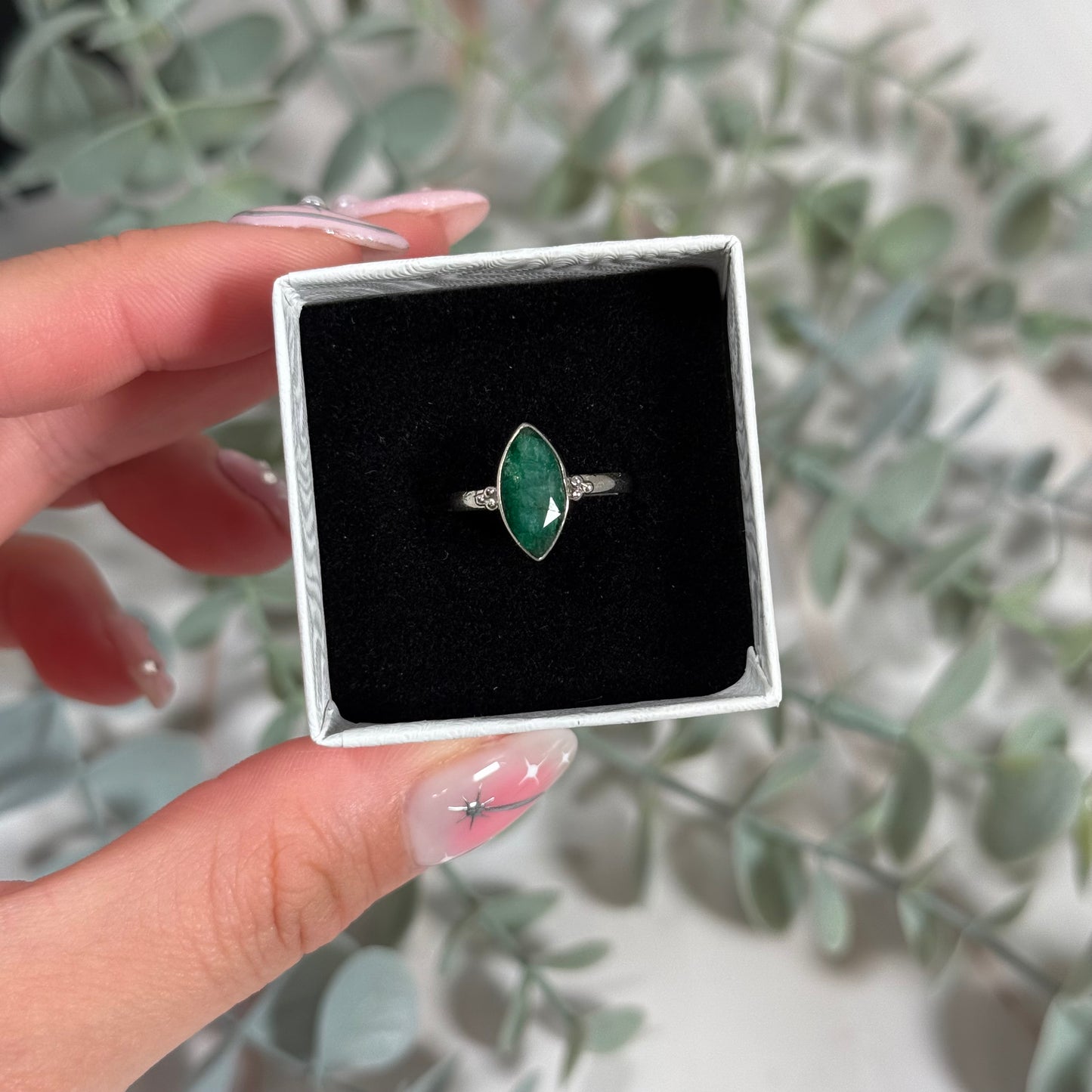 Size 5 emerald ring