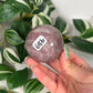 Lavender rose quartz sphere 68