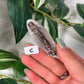 Green moonstone hair clip C
