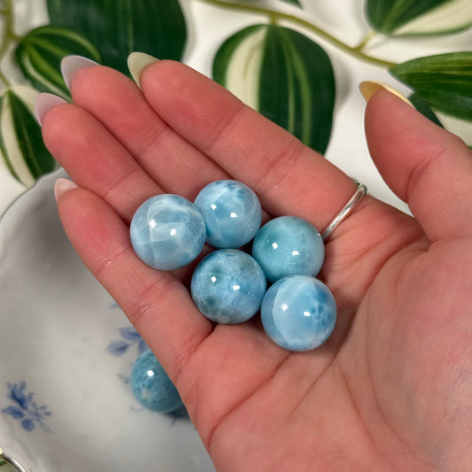 Mini larimar sphere (~10grams)