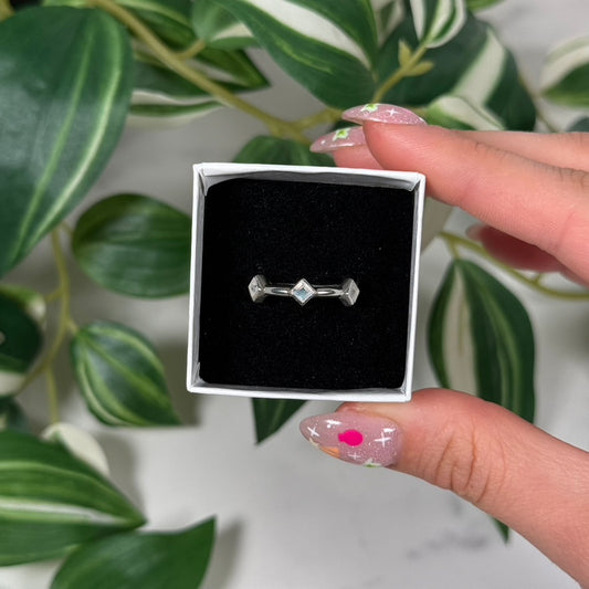 Moonstone band ring (Sizes 5, 8, 9)