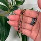 Faceted tourmaline adjustable magnetic clasp bracelet