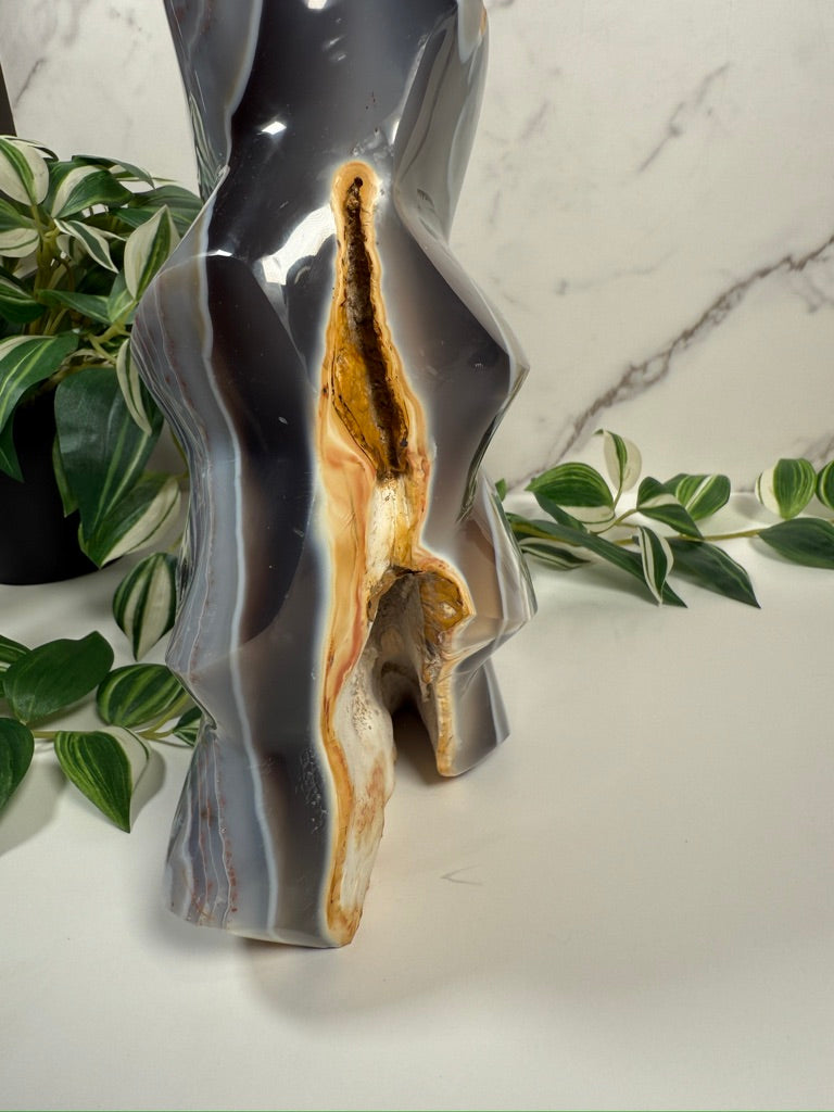 XL Orca agate flame