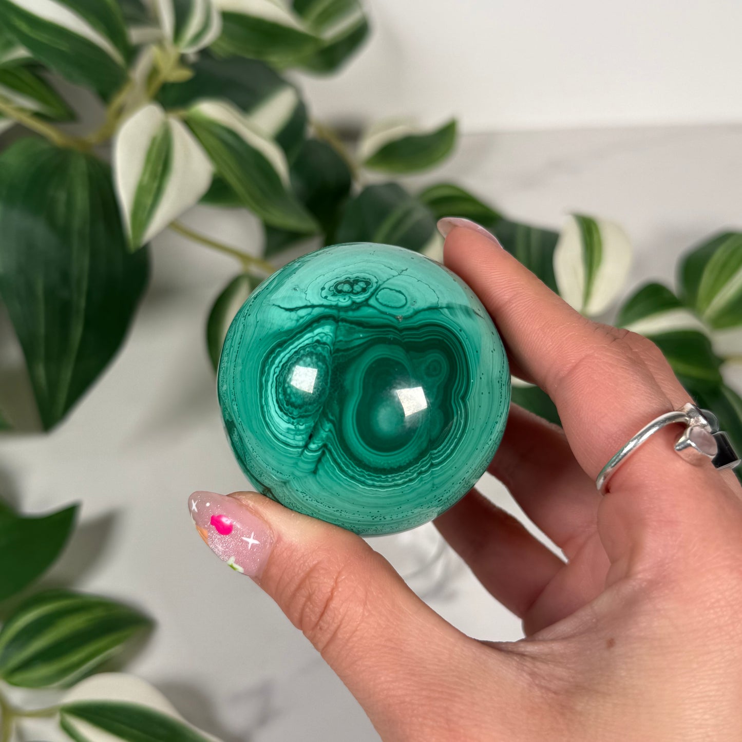 Malachite sphere