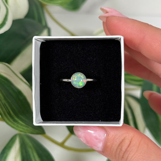 Size 5 Ethiopian opal ring