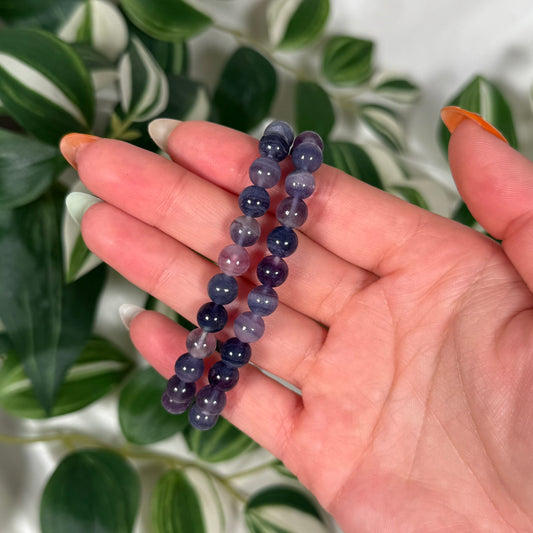 Silky fluorite bracelet 7.5mm