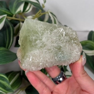 Green apophyllite 63