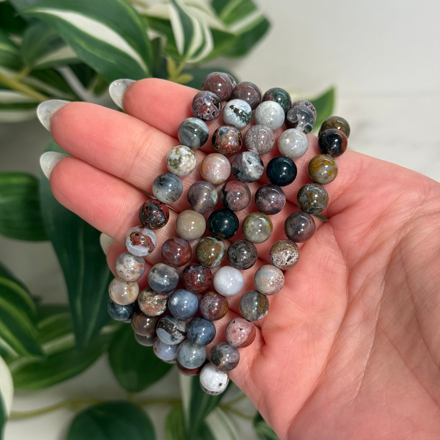 Sea jasper bracelet 8mm