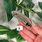 Green moonstone hair clip B