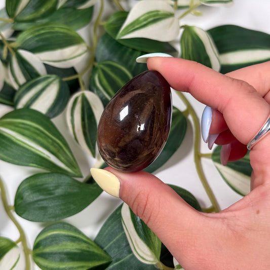 Smoky quartz egg