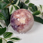 Pink amethyst x amethyst sphere 382