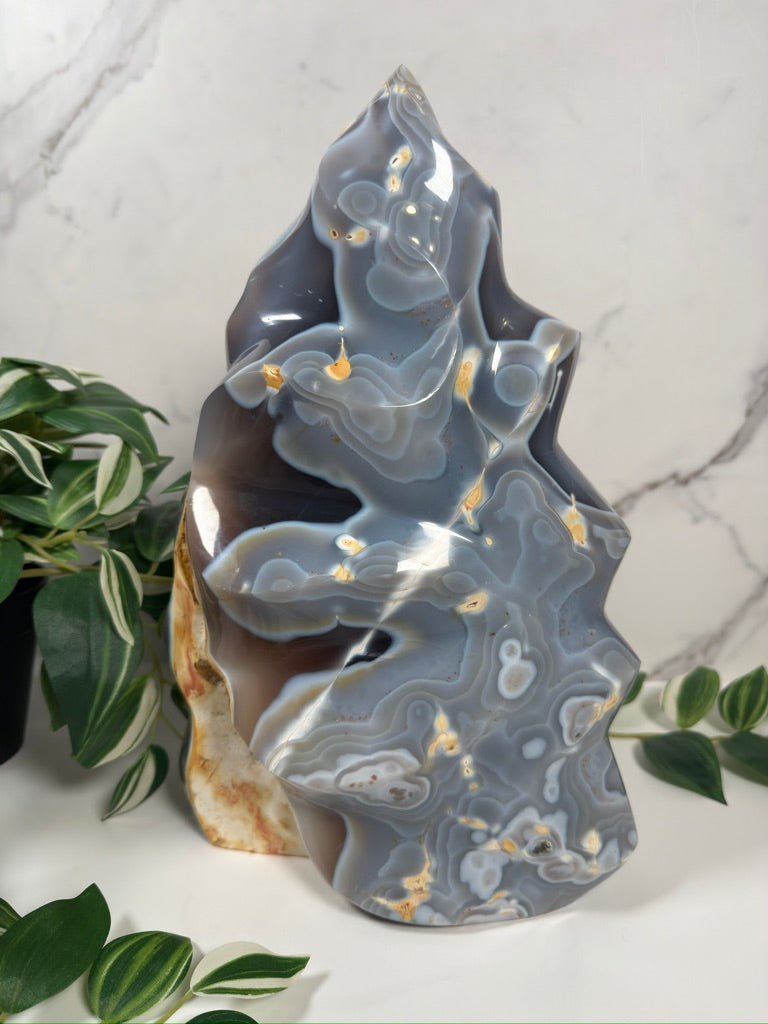 XL Orca agate flame