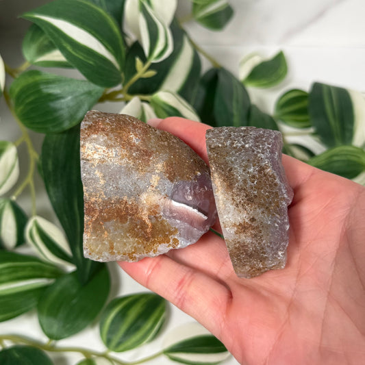 Mozambique/Swazi agate pair 110