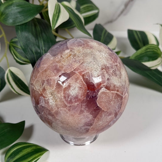 Pink amethyst x Amethyst sphere 372
