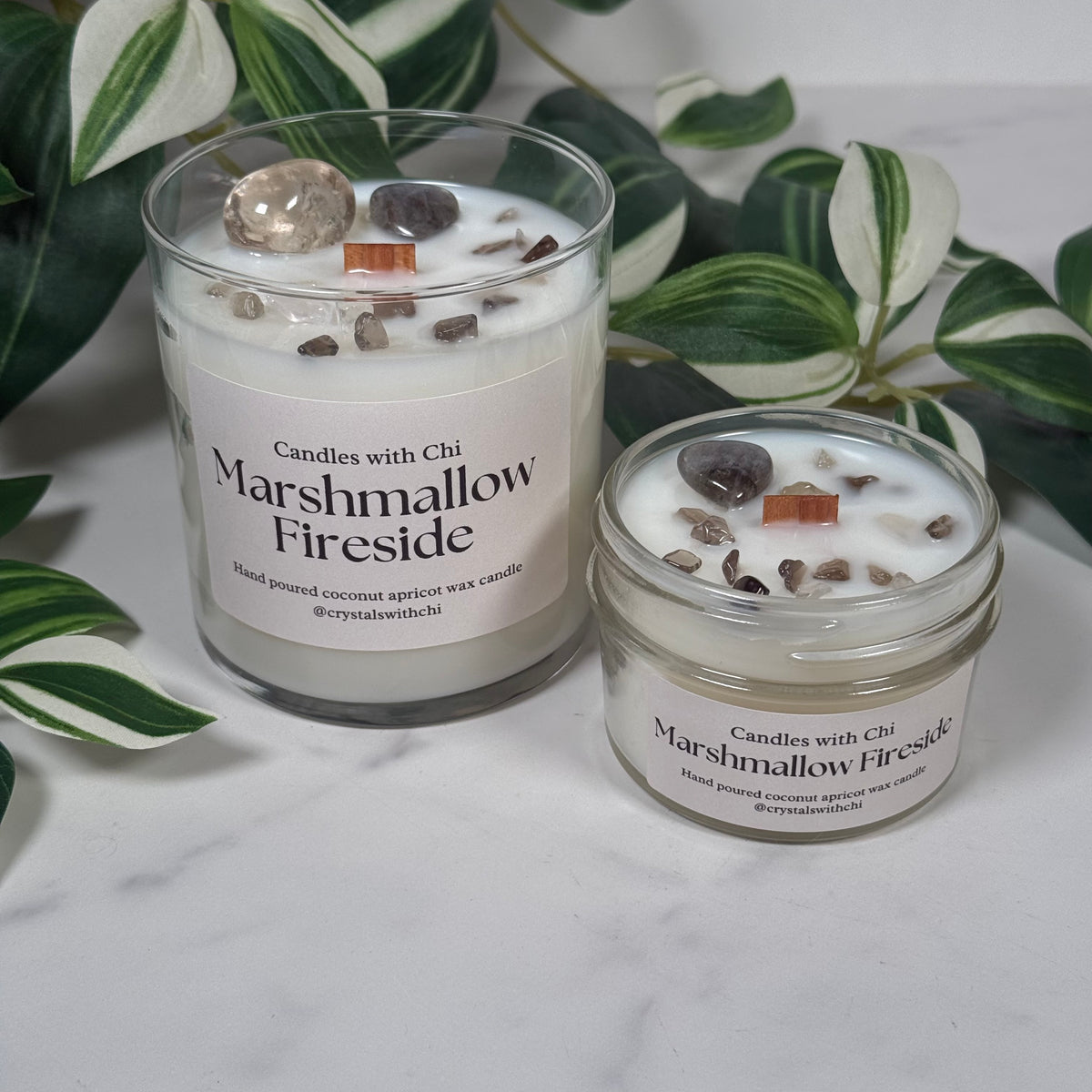 Marshmallow Fireside Candle - Small 4oz, Large 8oz
