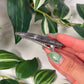 Purple labradorite hair clip (clamp style)