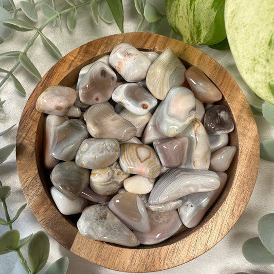 Pink bostwana agate tumble 3 for $3.33