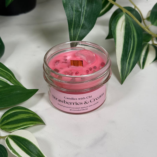 Strawberries & Cream Candle - Small 4oz
