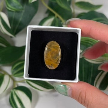 Size 8 gold plated golden healer ring A