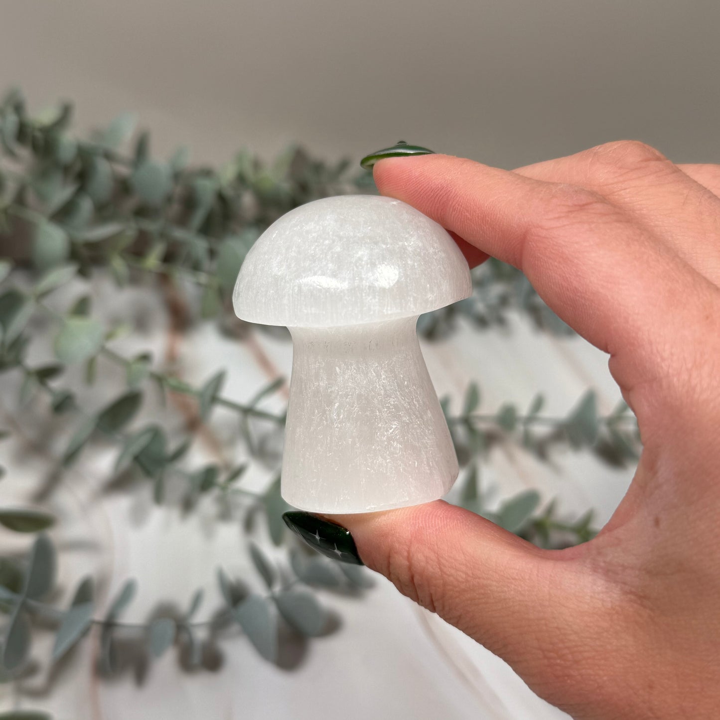 Satin spar mushroom