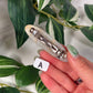 Green moonstone hair clip A