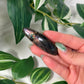 Dark pink labradorite hair clip