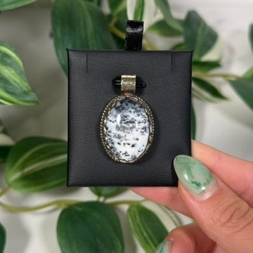 Dendritic opal pendant B