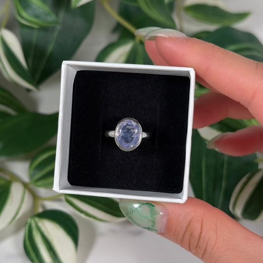 Size 6 lavender moon quartz ring B