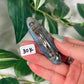 Blue labradorite hair clip K