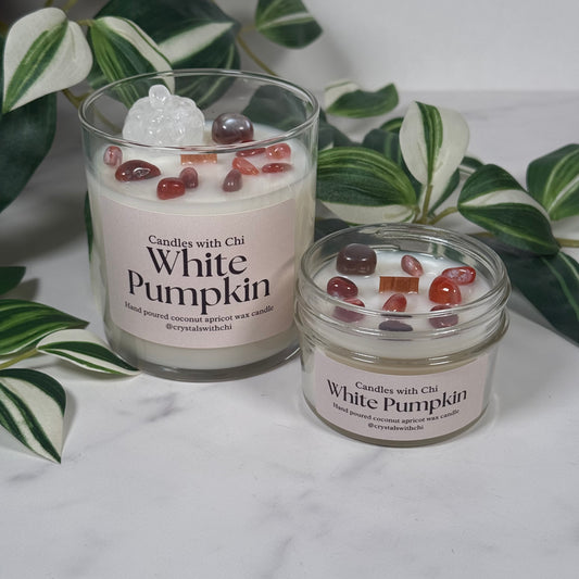 White Pumpkin Candle - Small 4oz, Large 8oz