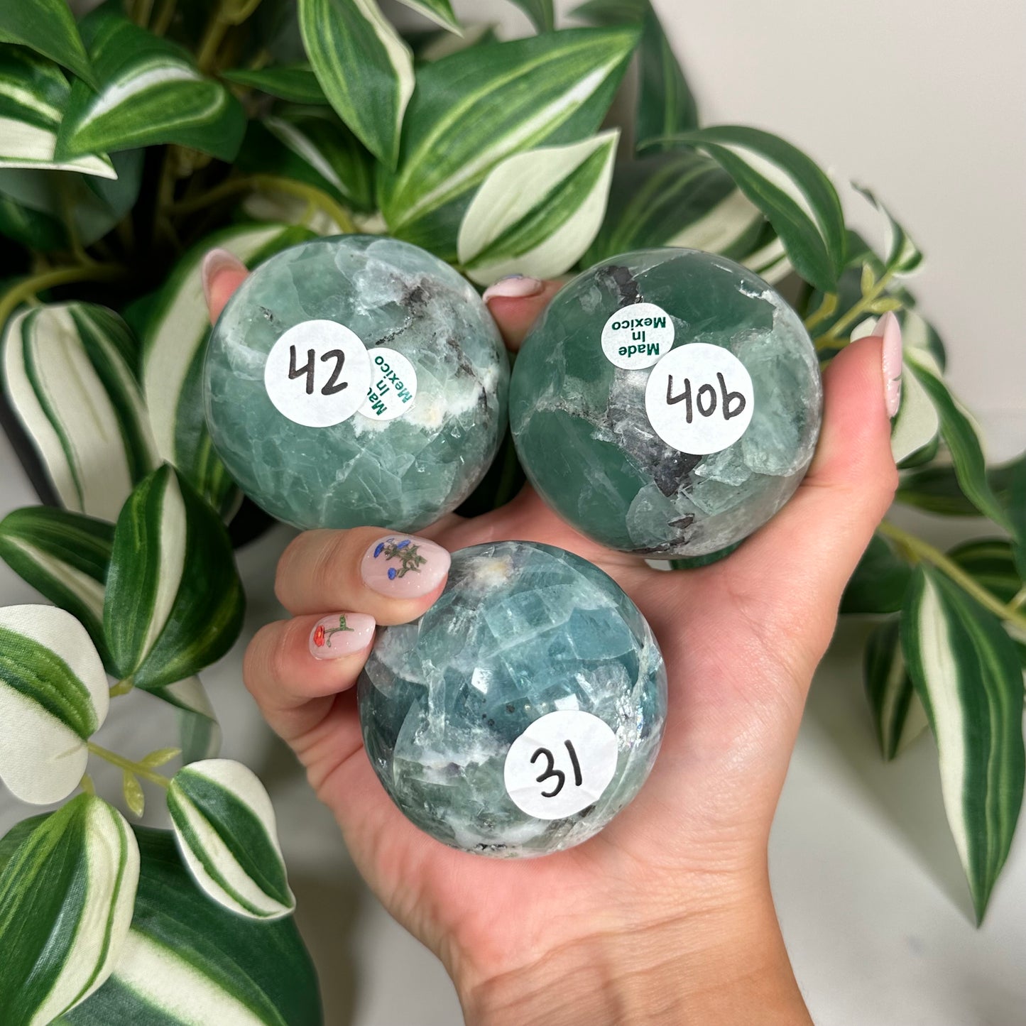 Mexican fluorite sphere - pick your own