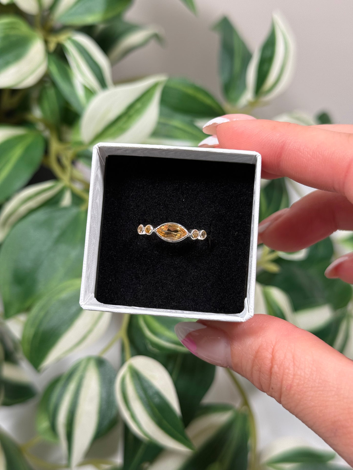 Citrine ring (sizes 5, 6, 8)