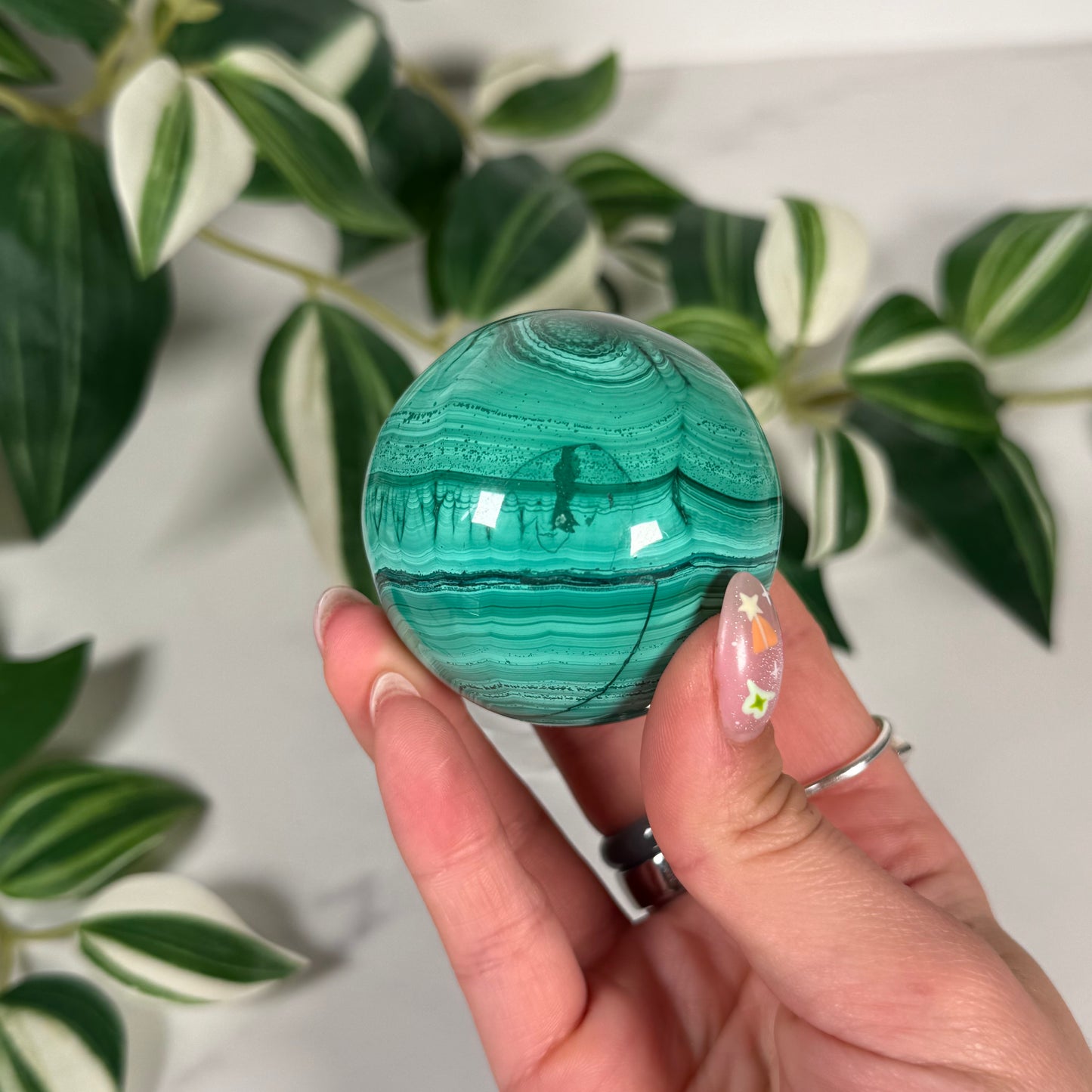 Malachite sphere