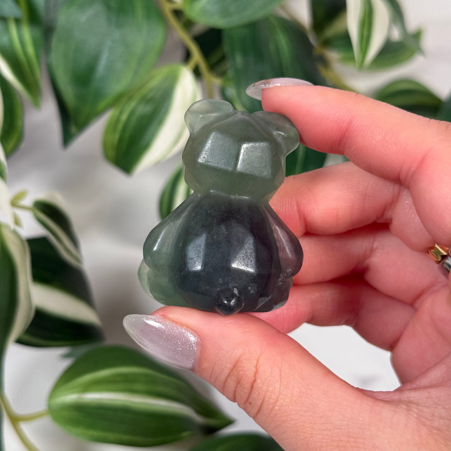 Fluorite geometric teddy bear B