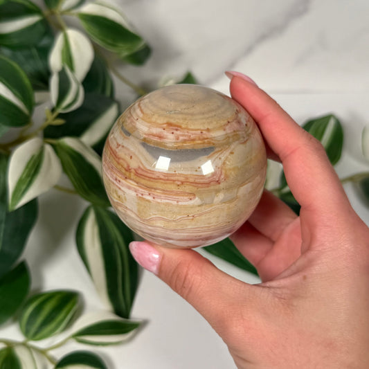 Polychrome jasper sphere