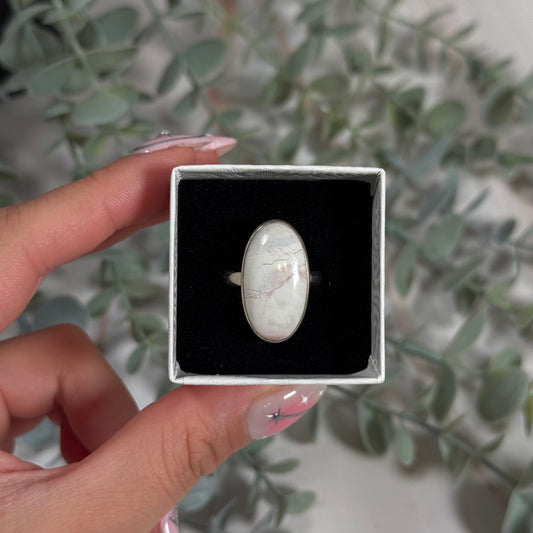 Size 9 hyacinth jasper ring