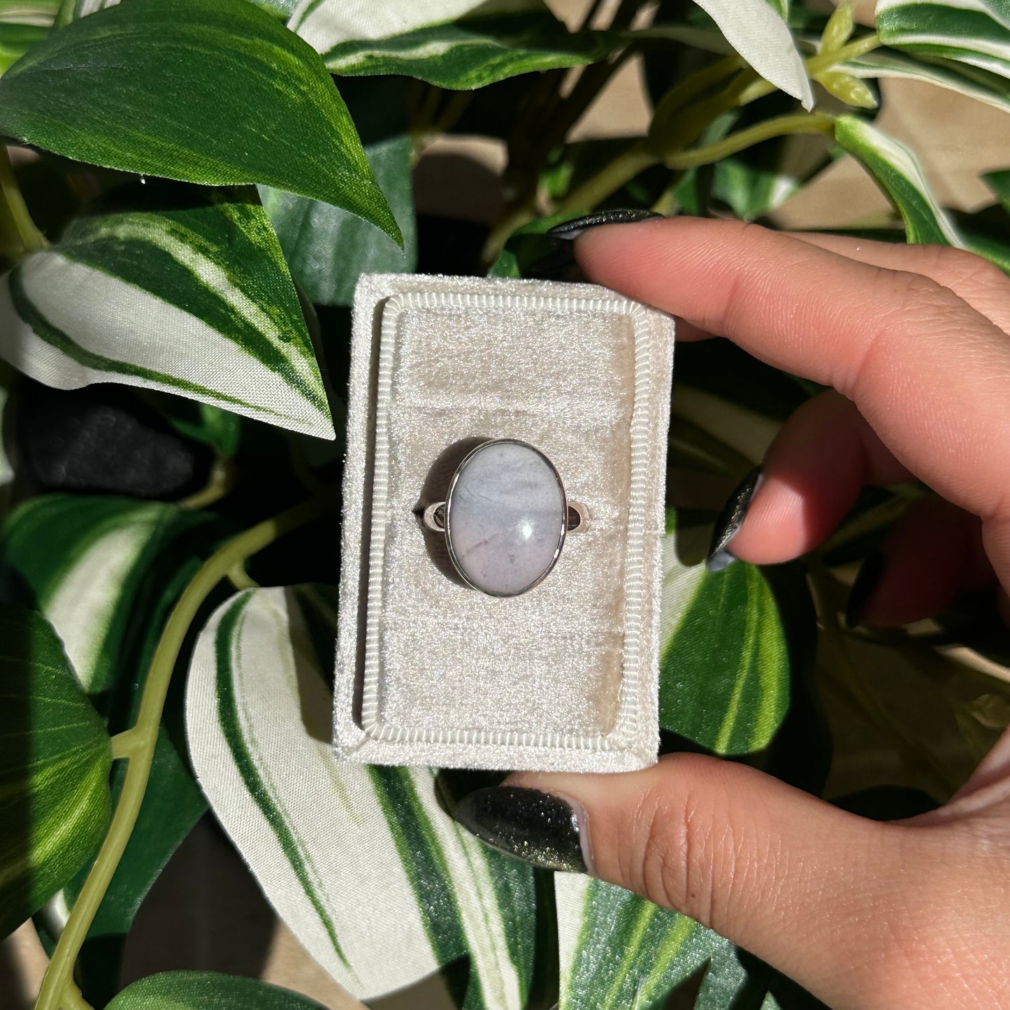 Size 7 hyacinth jasper ring