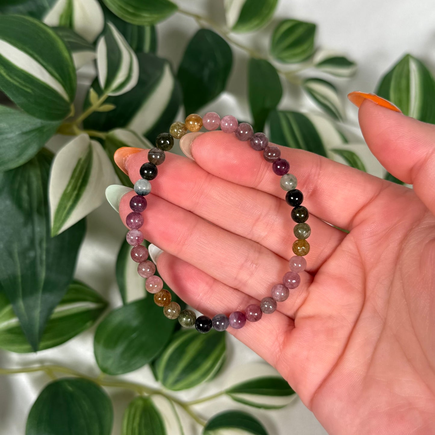 Multicolor tourmaline bracelet 5mm